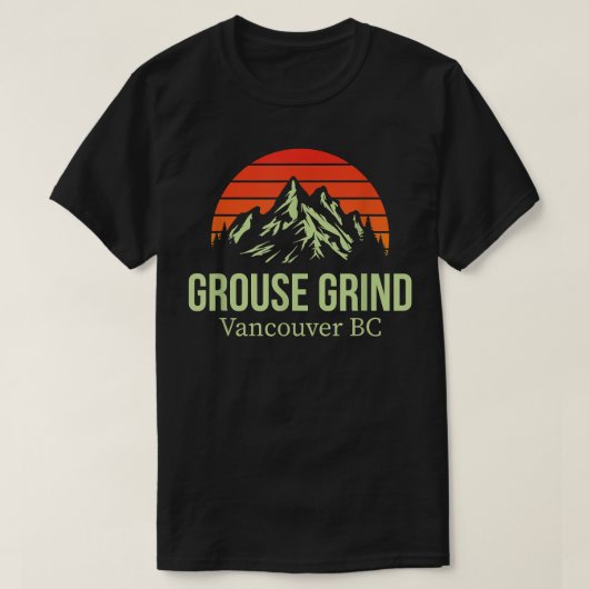 Grouse Grind Vancouver BC Canada Hik Trail Moun T-shirt (Design voorkant)