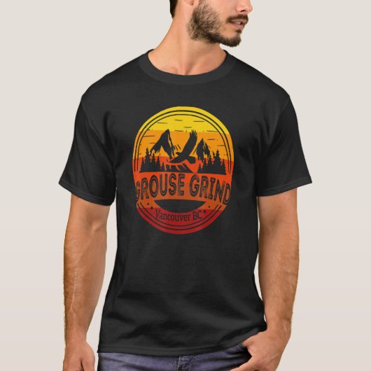 Grouse Grind Vancouver BC Canada Wandelpad Mount T-shirt (Voorkant)