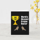 Grouse Hunting Gift - Funny Okayest Hunter Kaart (Gele Bloem)