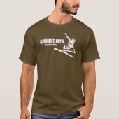Grouse Mountain British Columbia Skier T-shirt (Voorkant)
