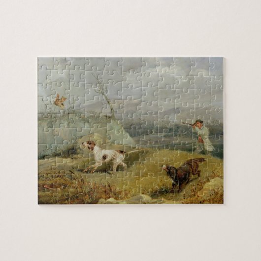 Grouse schietsport (olie op doek) legpuzzel (Horizontaal)