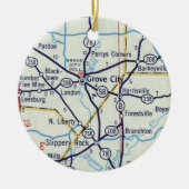 Grove City PA Keramisch Ornament (Voorkant)