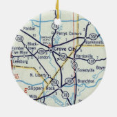 Grove City PA Keramisch Ornament (Achterkant)