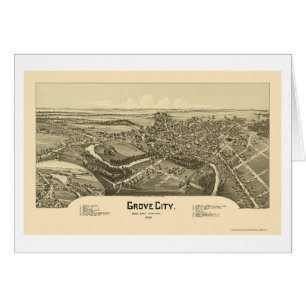 Grove City, PA Panoramic Map - 1901