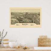 Grove City, PA Panoramic Map - 1901 Poster (Keuken)