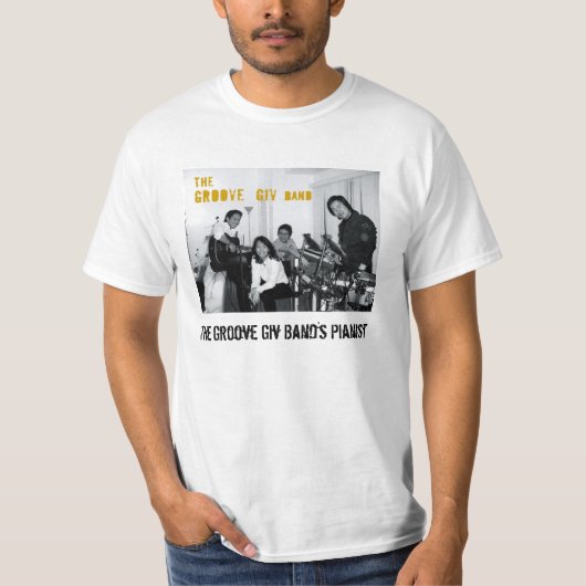grove giv_2, The Groove Giv Band's Vocalist T-shirt (Voorkant)