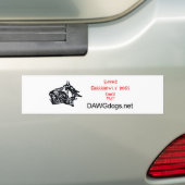 grove honden bumpersticker (Op auto)