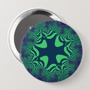 Grove Kruis Ronde Button 4,0 Cm