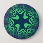 Grove Kruis Ronde Button 4,0 Cm (Voorkant)