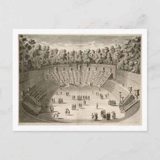 Grove of the Salle du Bal, Versailles, uit 'Les P Briefkaart (Voorkant)