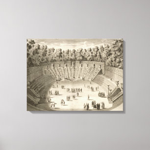 Grove of the Salle du Bal, Versailles, uit 'Les P Canvas Afdruk