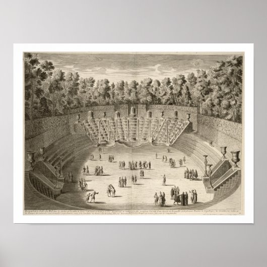 Grove of the Salle du Bal, Versailles, uit 'Les P Poster (Voorkant)