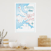 Grove OK-lokalisatiekaart 19 Poster (Keuken)