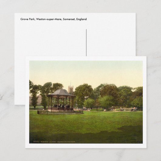 Grove Park, Weston-super-Mare, Somerset, Engeland Briefkaart (Voorkant / Achterkant)