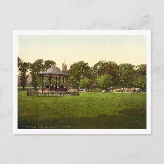 Grove Park, Weston-super-Mare, Somerset, Engeland Briefkaart (Voorkant)
