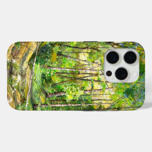grove waterverf Case-Mate iPhone case (Achterkant (horizontaal))