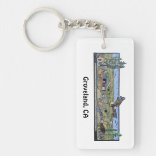 Groveland / Ponderosa Lane Muurschildering Sleutel Sleutelhanger