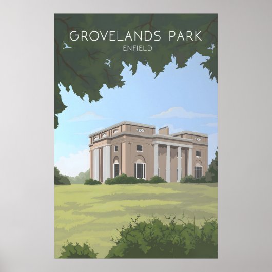 Grovelands Park Reisposter Poster (Voorkant)