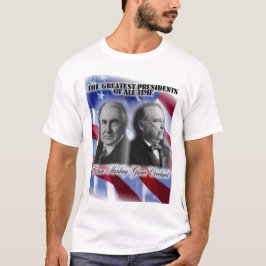 Grover Cleavland en Warren Harding de grootste T-shirt