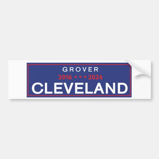 Grover Cleveland 2024 Bumpersticker (Voorkant)