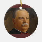 Grover Cleveland 22 en 24th President Keramisch Ornament (Voorkant)