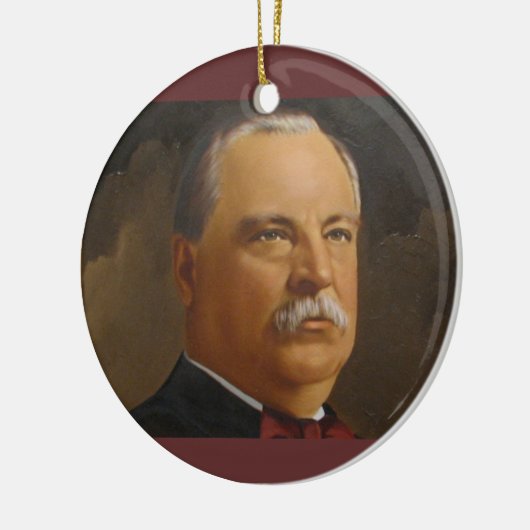 Grover Cleveland 22 en 24th President Keramisch Ornament (Links)