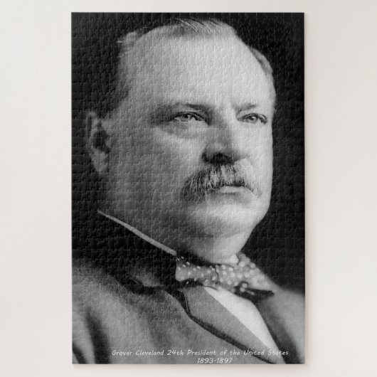 Grover Cleveland 24th President of America. Legpuzzel (Verticaal)