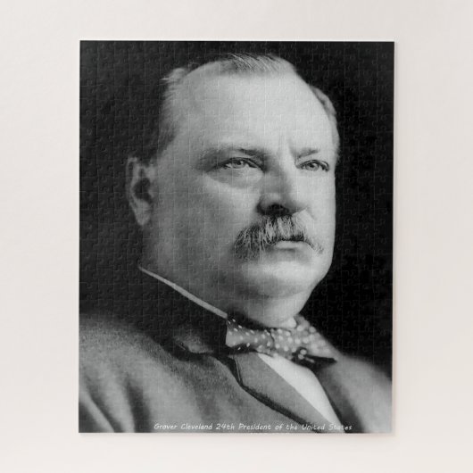 Grover Cleveland 24th President of America. Legpuzzel (Verticaal)