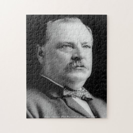 Grover Cleveland 24th President of America. Legpuzzel (Verticaal)