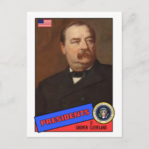 Grover Cleveland Baseball Card Briefkaart