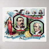 Grover Cleveland en Thomas Hendricks Election Pri Poster (Voorkant)