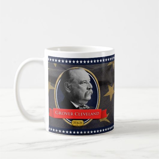 Grover Cleveland Historische Mok (Links)