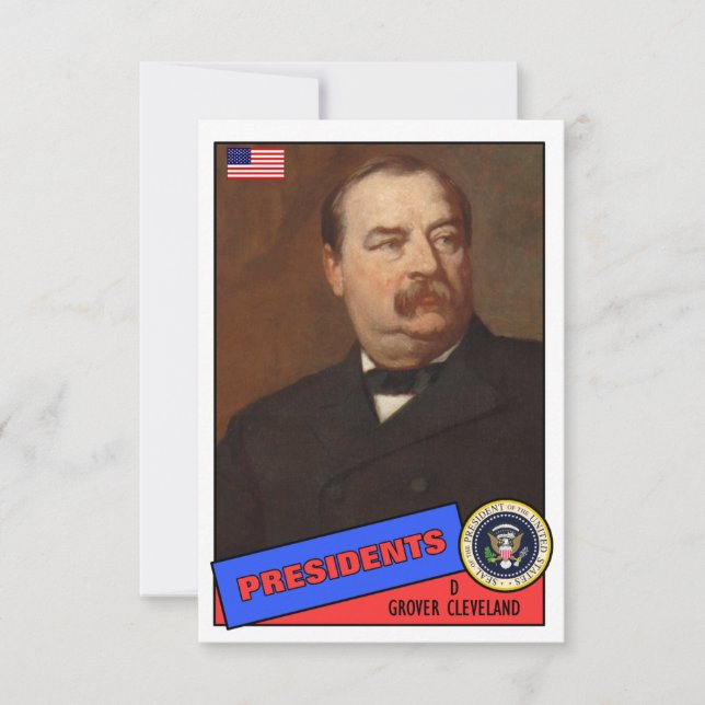 Grover Cleveland-honkbalkaart (Voorkant)