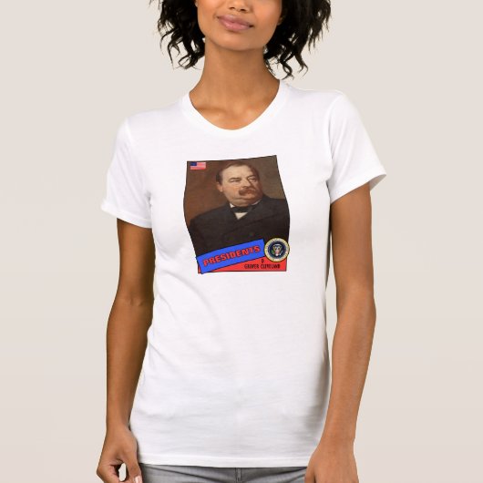 Grover Cleveland-honkbalkaart T-shirt (Voorkant)