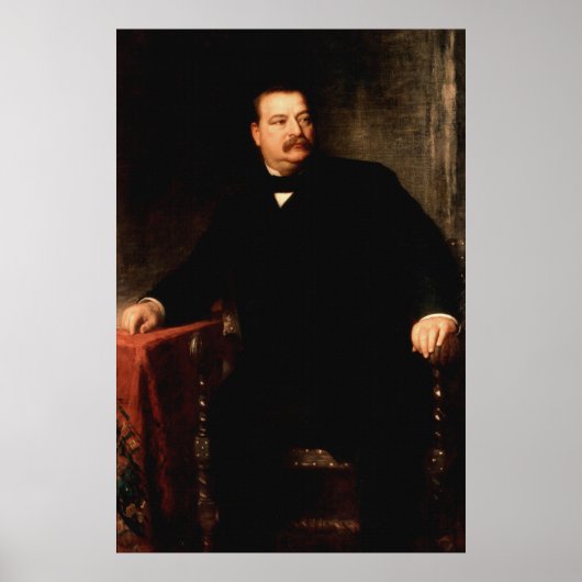 GROVER CLEVELAND Portret van Eastman Johnson Print (Voorkant)