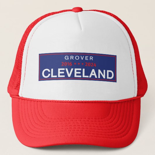 Grover Cleveland Trucker Hoed - rechthoek Trucker Pet (Voorkant)
