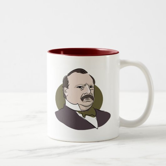 Grover Cleveland Tweekleurige Koffiemok (Rechts)