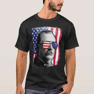 Grover Cleveland US vlag op 4 juli T-shirt