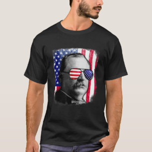 Grover Cleveland US vlag op 4 juli T-shirt