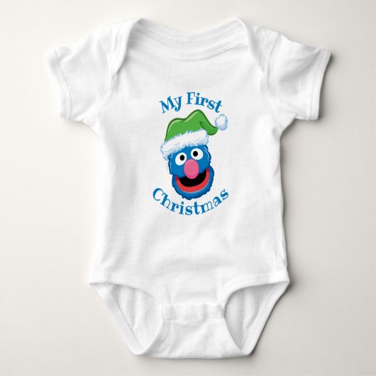 Grover Eerste Kerstvakantie Romper (Voorkant)