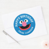 Grover Face Art | Happy Birthday Gift Label (Envelop)