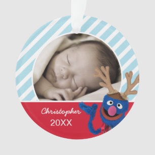 Grover Face Art   Jouw naam en foto toevoegen Ornament