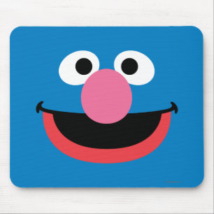 Grover Face Art Muismat