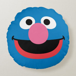 Grover Face Art Rond Kussen