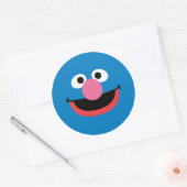Grover Face Art Ronde Sticker (Envelop)