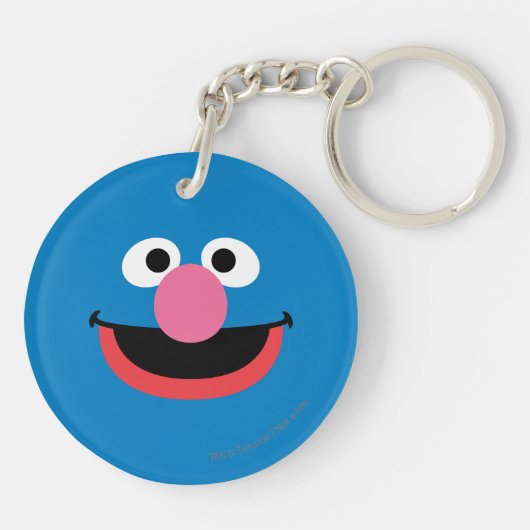 Grover Face Art Sleutelhanger (Achterkant)