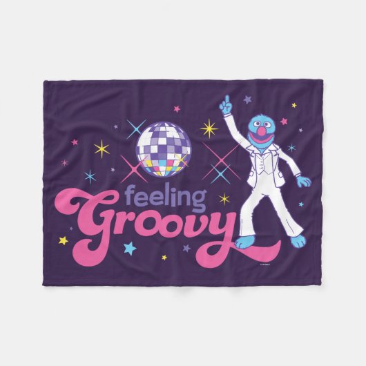 Grover | Feeling Groovy Fleece Deken (Voorkant (Horizontaal))