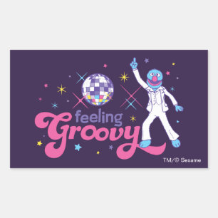 Grover Feeling Groovy Rechthoekige Sticker