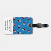 Grover Furry Face Pattern Bagagelabel (Achterkant horizontaal)