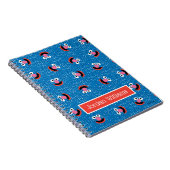 Grover Furry Face Pattern Notitieboek (Rechterzijde)